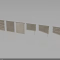 Wooden Louvered Window Blinds With Six Different Design Styles For Home Decor