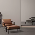 Modern single sofa 3d model