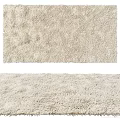 Square Beige Carpet With Soft Plush Texture Ideal For Living Room Decor