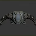 Game Movie Character In Sci Fi Armored Suit With Helmet And Full Body Design 3d model