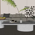 Modern coffee table 3d model