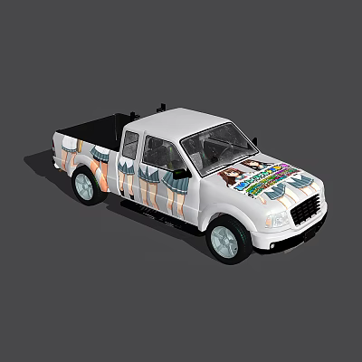 Modern Pickup Realistic Pickup Truck 3d model Modern Pickup Realistic Pickup Truck 3d model