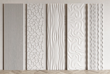 Modern wall panel 3d model