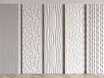 Modern wall panel 3d model