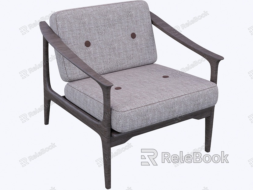 New Chinese-style Single Sofa model