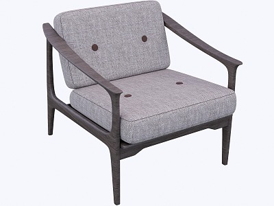 New Chinese-style Single Sofa 3d model