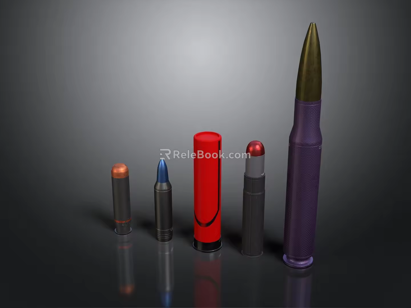 Bullet Pistol Bullet Rifles Bullet Machine Gun Bullet Ammunition Bullet Box of Bullets 3d model