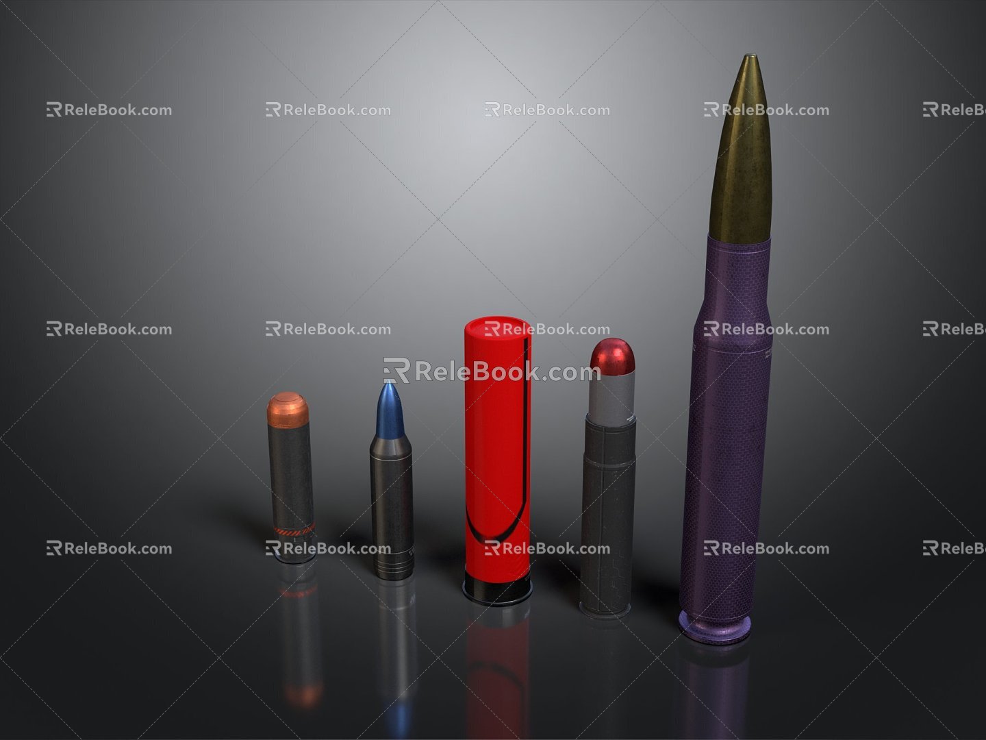 Bullet Bullet Pistol Bullet Rifles Bullet Machine Gun Bullet Ammunition Bullet Box of Bullets 3d model