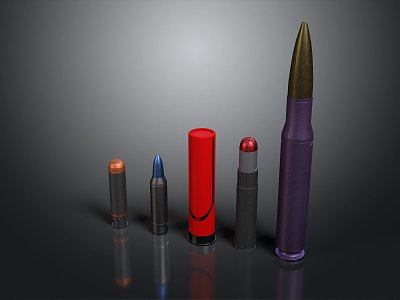 Bullet Pistol Bullet Rifles Bullet Machine Gun Bullet Ammunition Bullet Box of Bullets 3d model