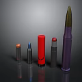 Bullet Pistol Bullet Rifles Bullet Machine Gun Bullet Ammunition Bullet Box of Bullets 3d model