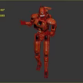 Modern Robot Super Can Check and Send Mecha Warrior Machine Armor Mechanical Armor 3d model