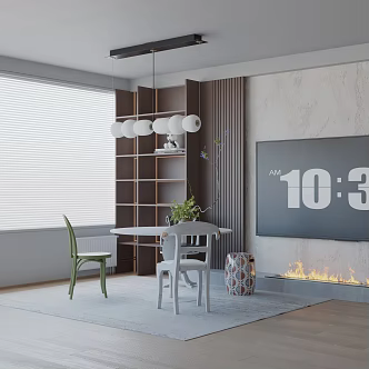 Modern table combination 3d model