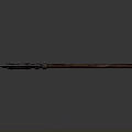 Vintage Medieval Weapon With Long Wooden Handle And Sharp Metal Blade