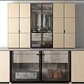 Modern Wardrobe Interior Design With Glass Doors Hanging Space And Drawers