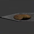 Vintage Axe Weapon With Dark Metal Head And Brown Wooden Handle On Dark Background