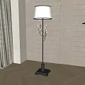 European floor lamp 3d model
