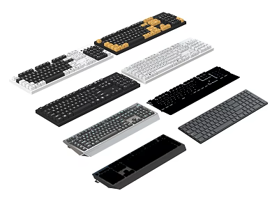 Mouse and keyboard 3d model