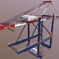 Crane tower crane tower crane wharf crane port crane wharf crane low face number low model simple model game video level super realistic 3d model
