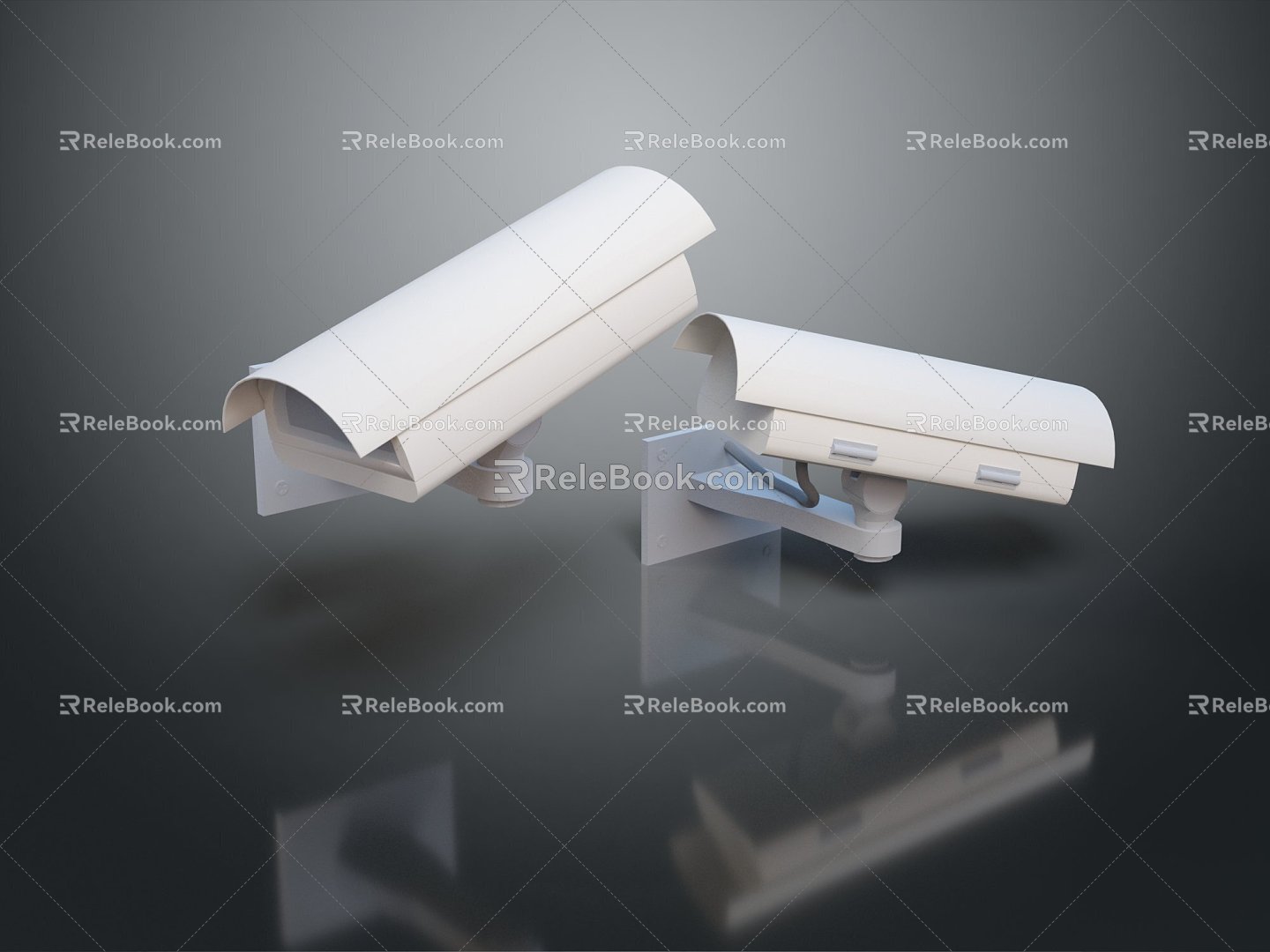 Monitor Monitoring Head Security Monitoring Camera 3d model