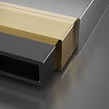 Brushed Brass And Metal Geometric Joint Structure With Sleek Modern Design Elements