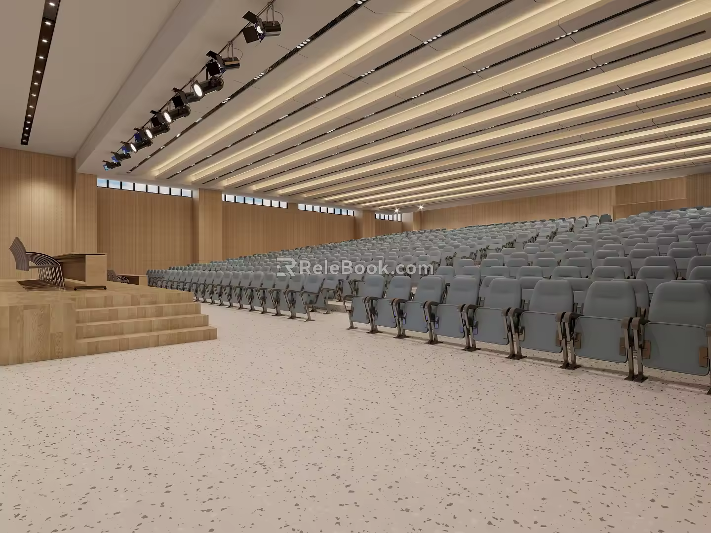 Modern multi-function hall multi-function hall changed 3d model