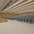 Modern multi-function hall multi-function hall changed 3d model