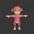 Monkey Cartoon Monkey Anime Monkey Stylized Monkey Fantasy Style Monkey Toy 3d model