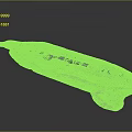 Modern Water Transport Vessel 3D Model With Deck Structure And Water Environment