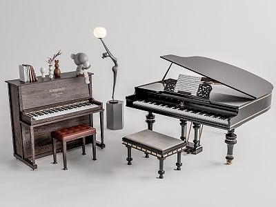 Modern Piano 3d model