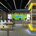 China Telecom Specialty Store With Mobile Phones Display Shelves And Products