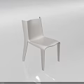 Modern White Single Chair Featuring Sleek Minimalist Design And Clean Lines