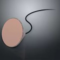 Modern Minimalist Floor Lamp With Round Base And Neutral Tone Design