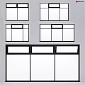 Modern Casement Window Designs With Black Frames And White Glass Panels