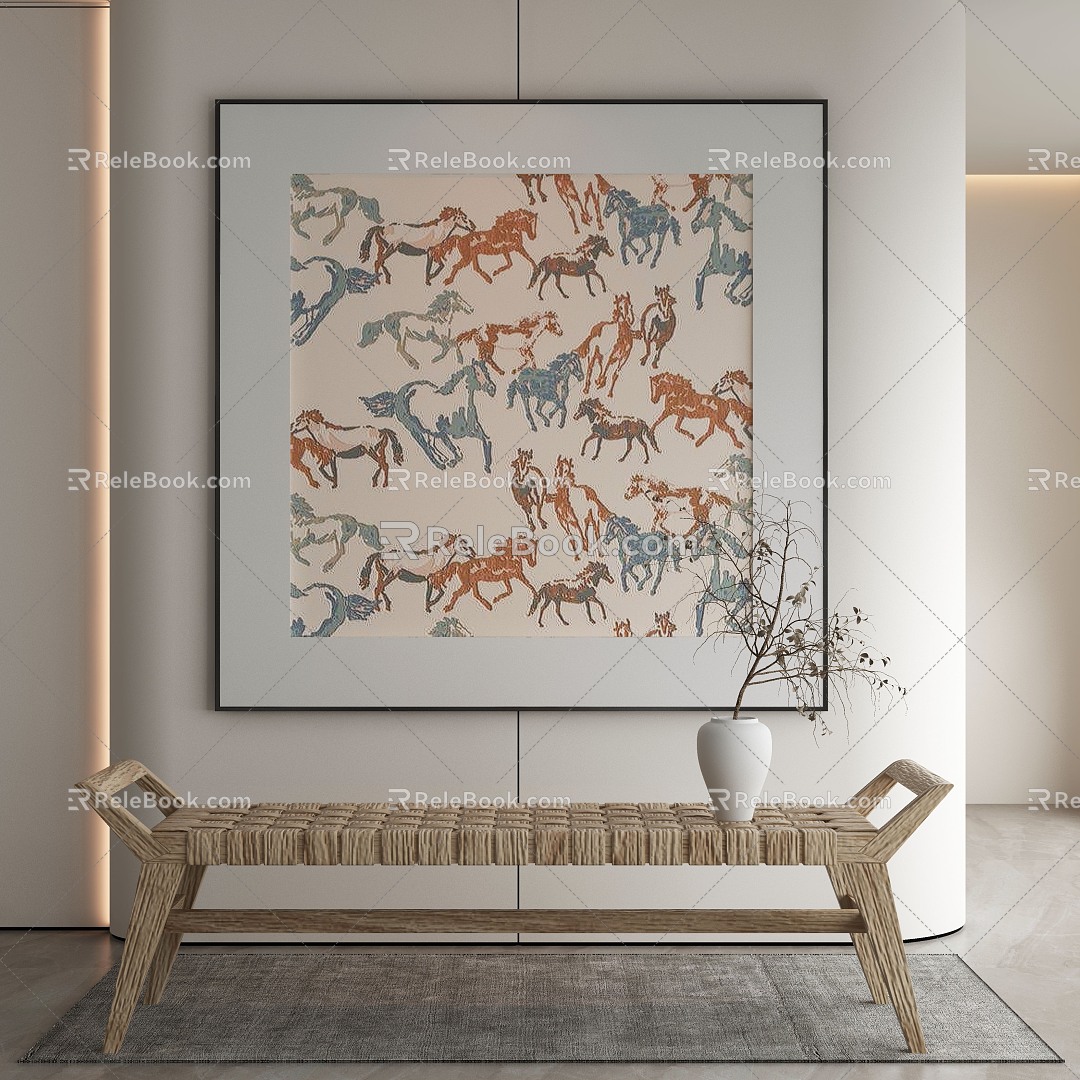 modern decorative painting 3d model