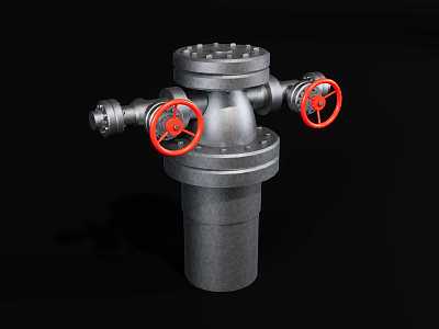 Valve piping 3d model