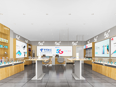 Modern Mobile Phone Store Mobile Phone Tablet Experience Center Exhibition Hall Booth Shelf Science and Technology Museum model