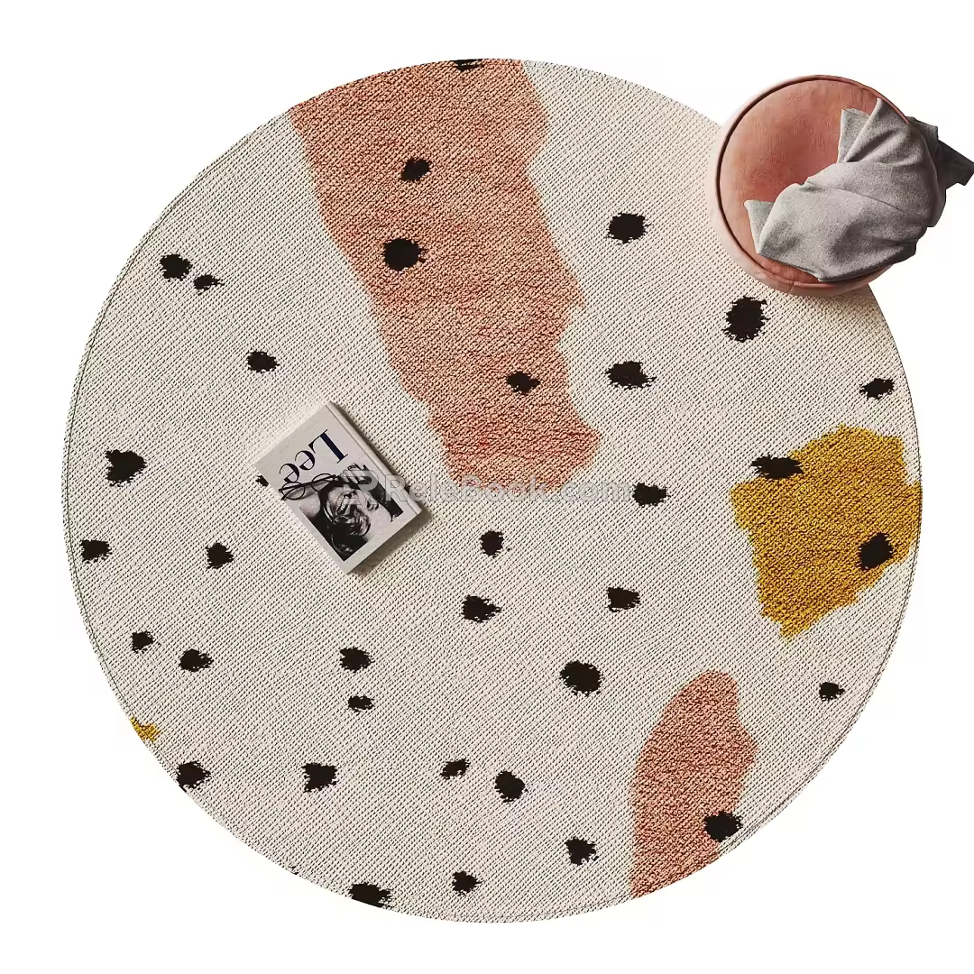 Modern Round Carpet 3d model