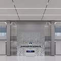 Sleek Modern Corporate Reception Lobby With Elegant Brand Display Wall And Bright Spacious Office Interior