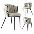 Modern Accent Chairs With Quilted Design Gray Green Beige Metal Legs