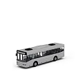 Modern White Bus Exterior Design with Side Windows Passenger Seats and Roof Components