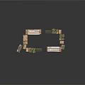 Wooden Pallets And Green Bags Storage Setup With Fabric Rolls Arrangement