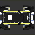 ANYmal Quadruped Robot Featuring Blue And Yellow Design Mechanical Legs And Sensors