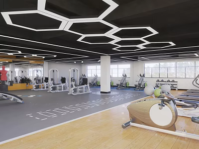 Modern Gym 3d model