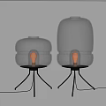 Modern table lamp 3d model