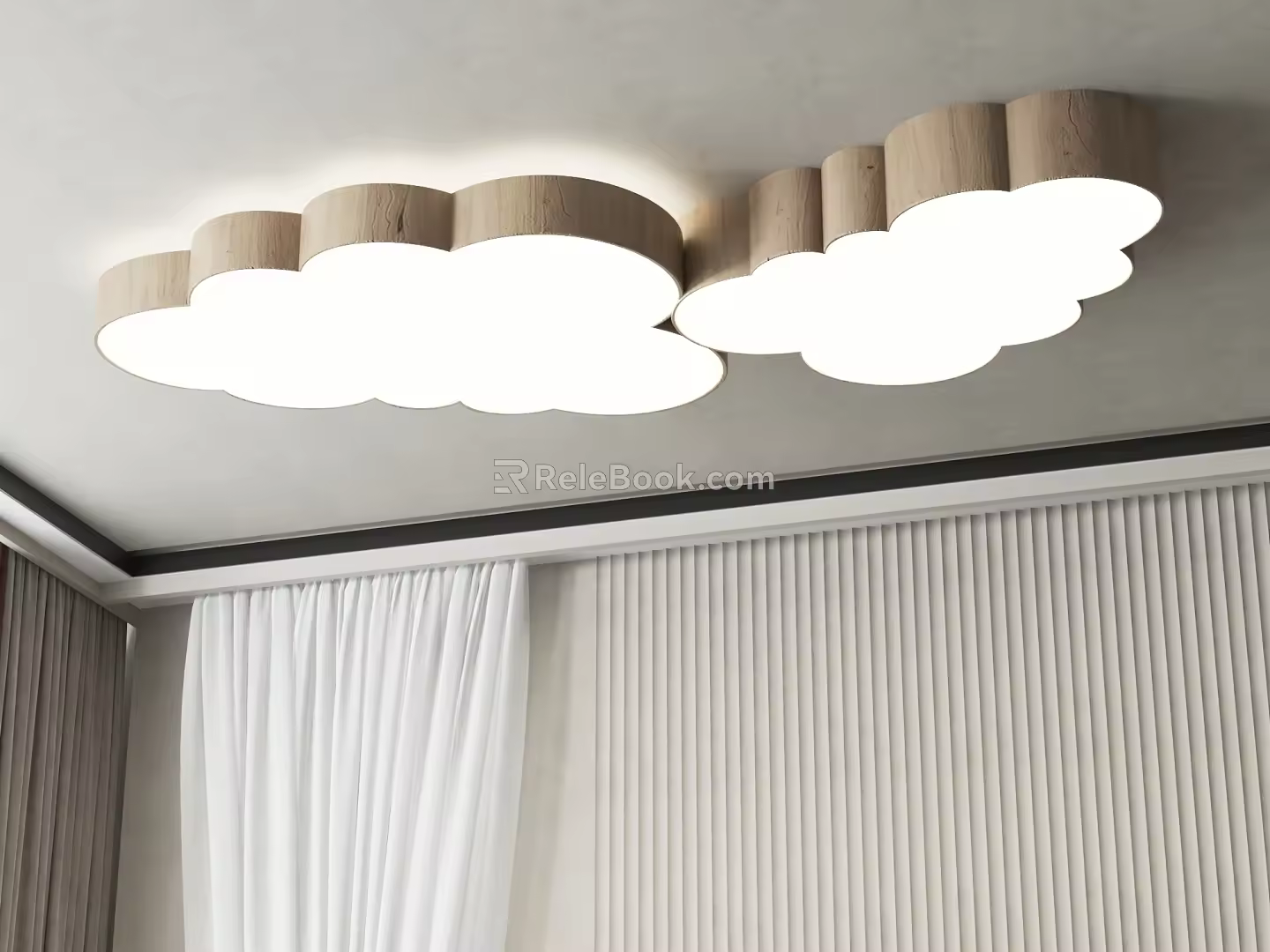 Modern ceiling lamp cloud lamp 3d model