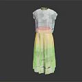 Elegant White Sleeveless Lace Dress With Floral Pattern For Women