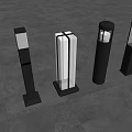 Four Different Designed Outdoor Post Lights for Garden Landscape Illumination with Modern Style