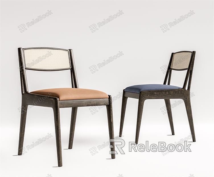 Quiet Single Chair Rattan Single Chair Dining Chair model