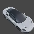White Maserati Sports Car with Sleek Body Design Black Roof and Modern Alloy Wheels