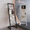 Black and White Metal Frame Bookshelves Displaying Magazines Newspapers and Decorative Prints